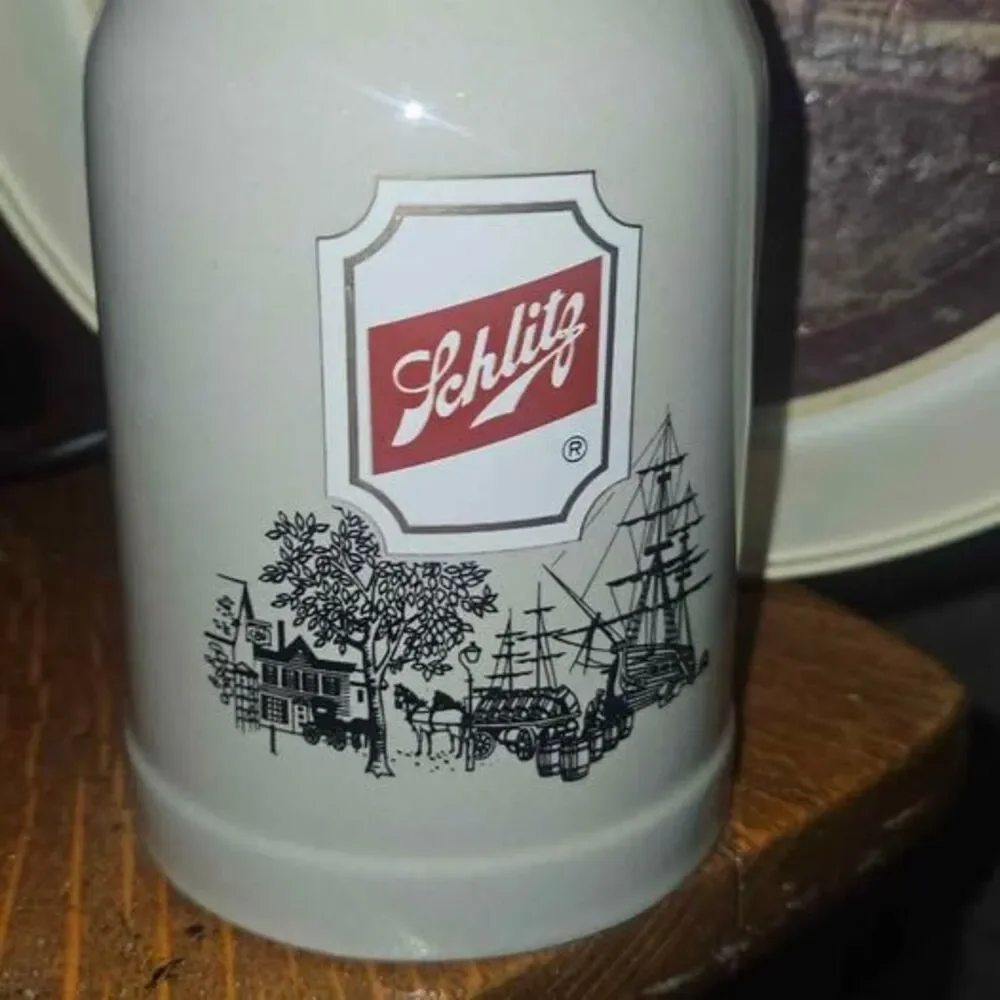 Vintage Schlitz Beer Stoneware Stein by Gerz